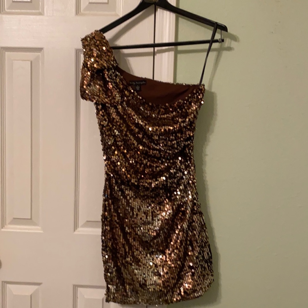 Junior Size: 7 brown sequin dress